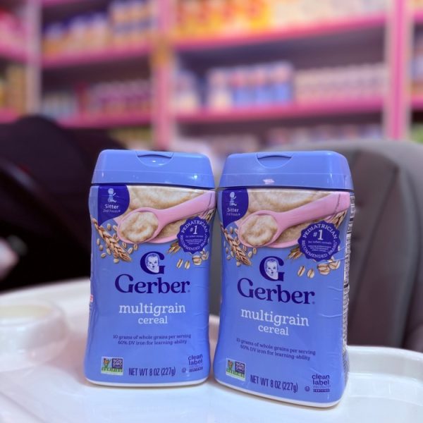 سرلاک چند غله بدون شیر گربرGerber مناسب 6+ماه