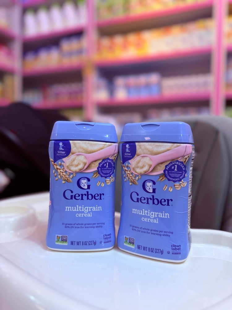 سرلاک چند غله بدون شیر گربرGerber مناسب 6+ماه سرلاک چند غله بدون شیر گربرGerber مناسب 6+ماه