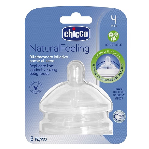 سر شیشه شیر قابل تنظیم چیکو Chicco مخصوص بالای 4 ماه