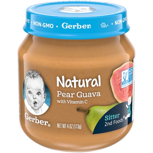 پوره میوه گلابی گواوا با ویتامین C گربر Gerber
