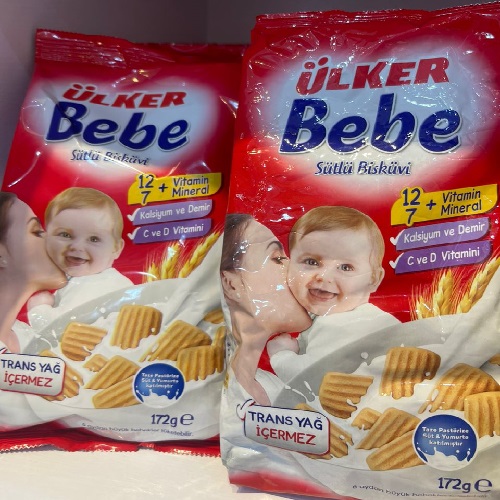 بیسکوییت کودک با شیر و تخم مرغ اولکر ب ب Ulker Bebe مخصوص +4ماه