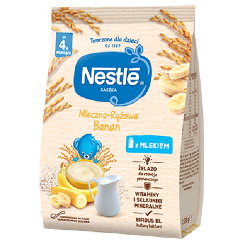 سرلاک برنج موز با شیر نستله Nestle مناسب 4+ ماه